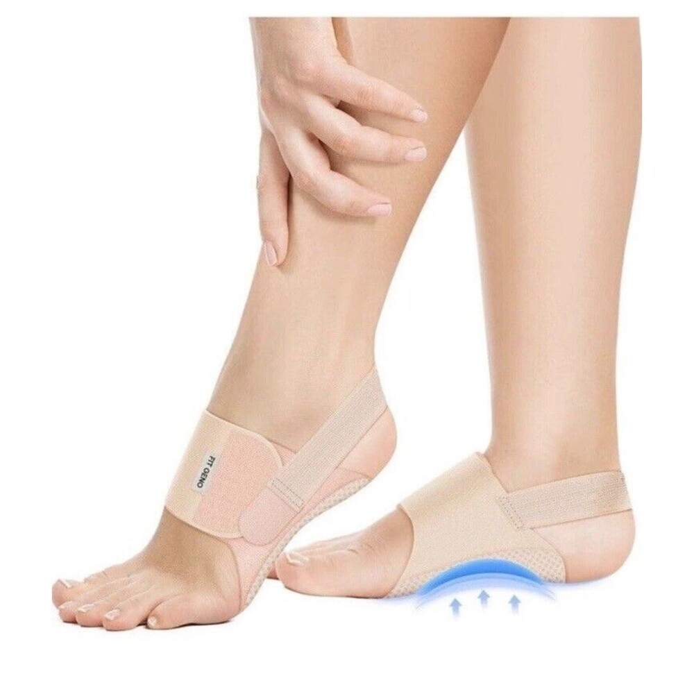 Fit Geno Arch Support Brace w/Built-in Orthotics Plantar Fasciitis Pain Relief